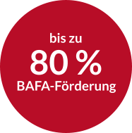 bis zu 80 % BAFA-Förderung