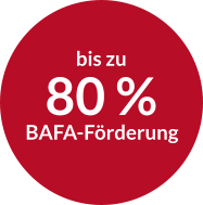 bis zu 80 % BAFA-Förderung